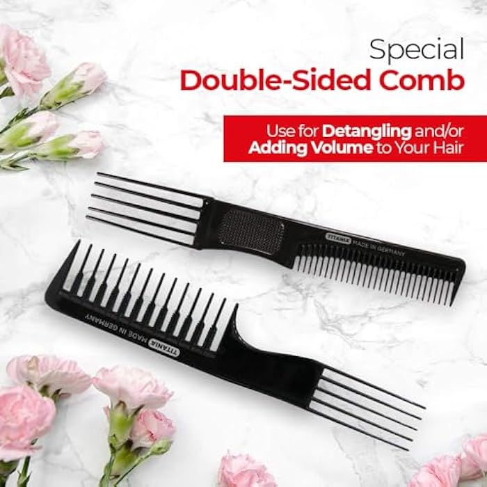 Titania Teasing Comb, Black - Image 5